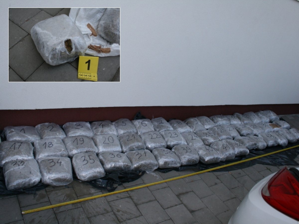 Uhićen policijski službenik koji je van službe prevozio više od 50 kg marihuane