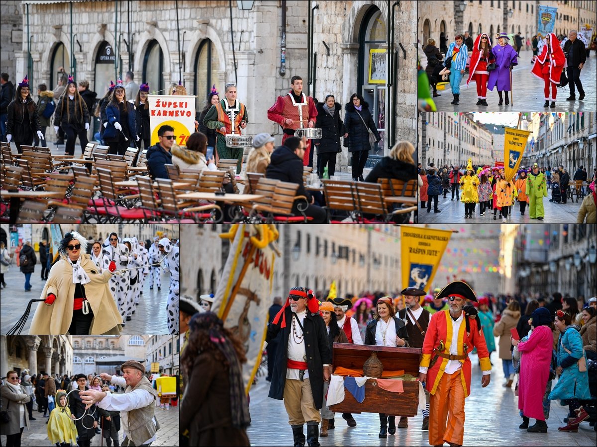 FOTO / Počeo je Dubrovački karnevo, arivali i Župljani