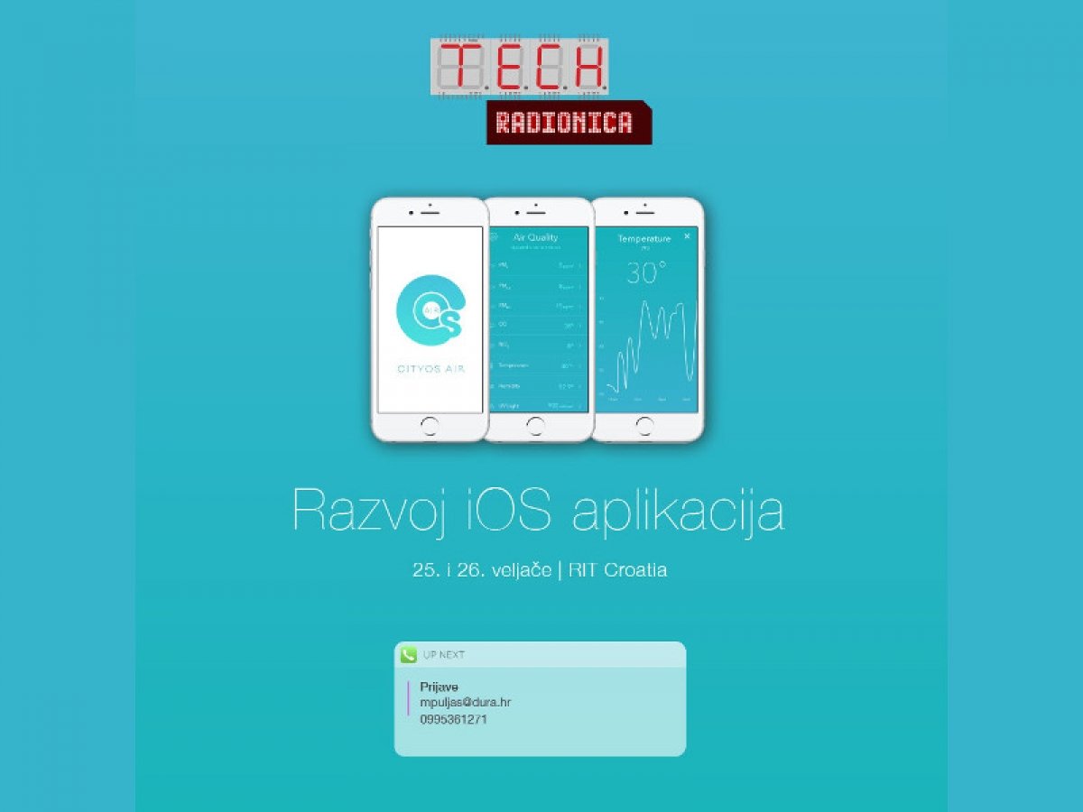 DURA: Radionica „Razvoj iOS aplikacija“ od ponedjeljka