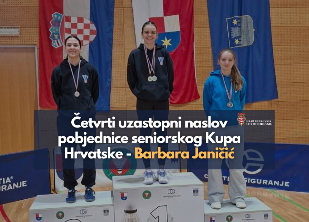 BADMINTON: BARBARA JANIČIĆ POBJEDNICA KUPA, ČESTITAO JOJ I GRADONAČELNIK FRANKOVIĆ