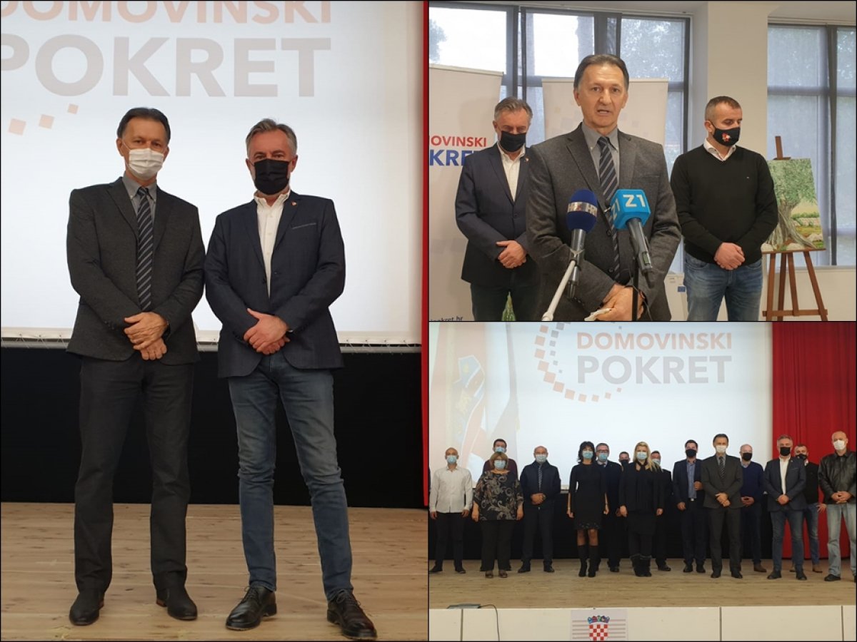 Osnovana županijska podružnica Domovinskog pokreta, predsjednik Domagoj Franić