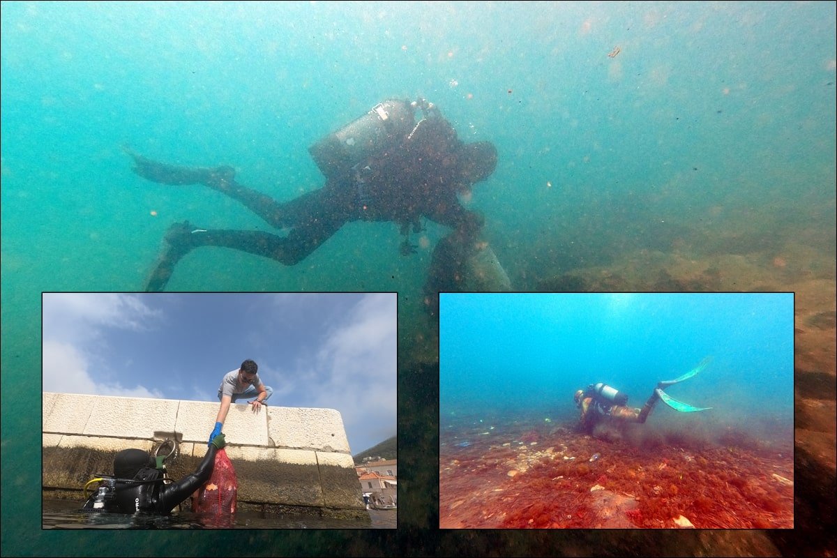 EKOAKCIJA U PORTU, NA DJELU PONOVO ČLANOVI RONILAČKOG KLUBA DUBROVNIK