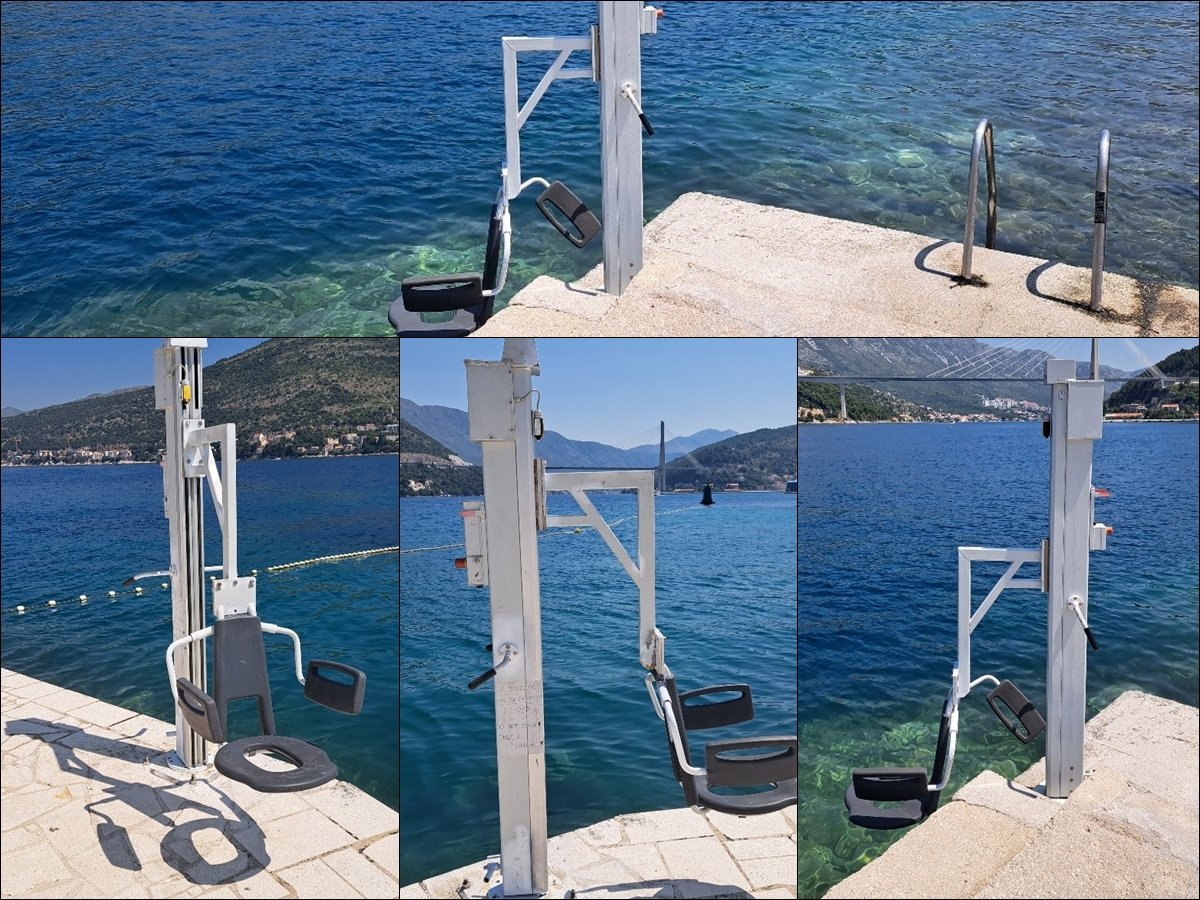 Na dubrovačke plaže postavljena dizala za osobe s invaliditetom