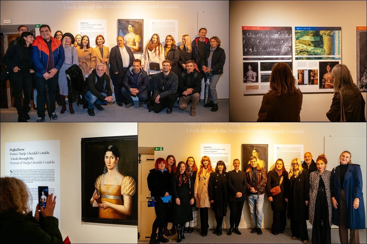 U DVORU OTVORENA IZLOŽBA „POGLED KROZ PORTRET MARIJE GHETALDI - GONDOLA”