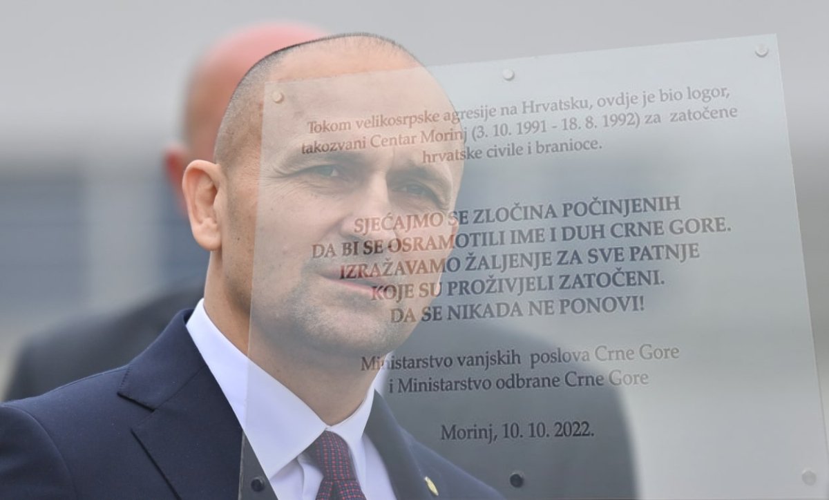 ZBOG PLOČE U MORINJU OTKAZAN SUSRET HRVATSKOG I CRNOGORSKOG MINISTRA OBRANE