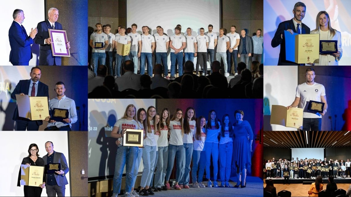 Foto / PROGLAŠENI NAJBOLJI SPORTAŠI GRADA DUBROVNIKA, MILANU JEJINI NAGRADA ZA ŽIVOTNO DJELO