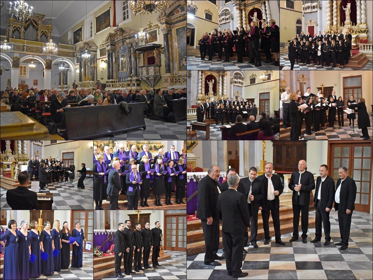 Foto / KLAPE I ZBOROVI DUBROVAČKE BISKUPIJE IZVELI KONCERT DUHOVNIH SKLADBI