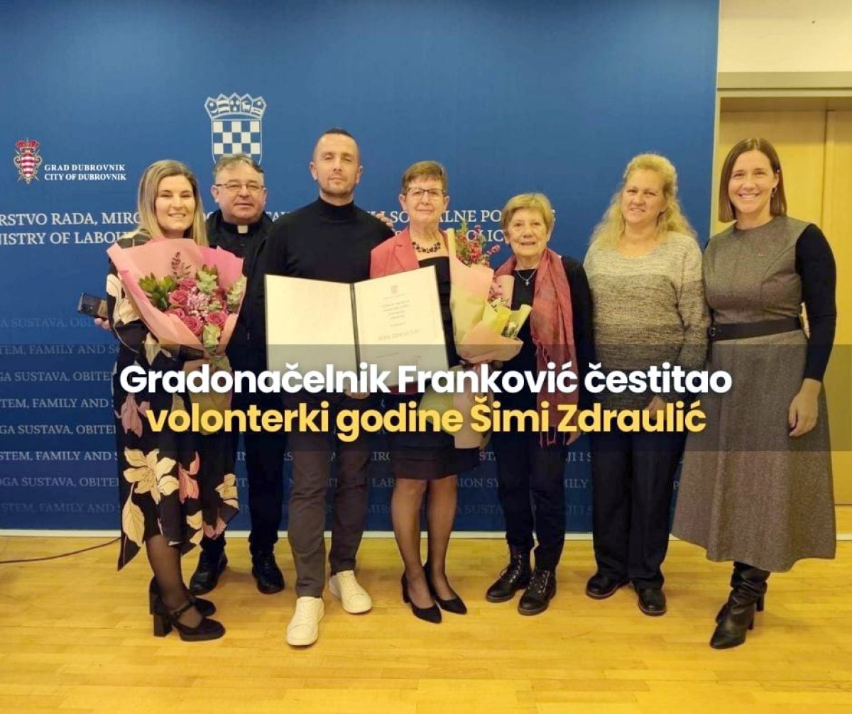 GRADONAČELNIK FRANKOVIĆ ČESTITAO ŠIMI ZDRAULIĆ, VOLONTERKI GODINE