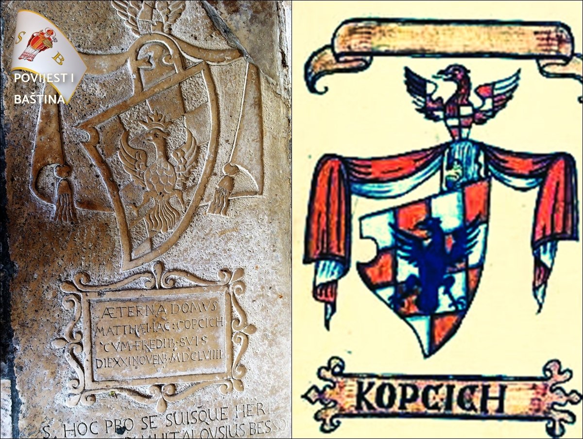 Grob obitelji Kopčić u klaustru Male braće