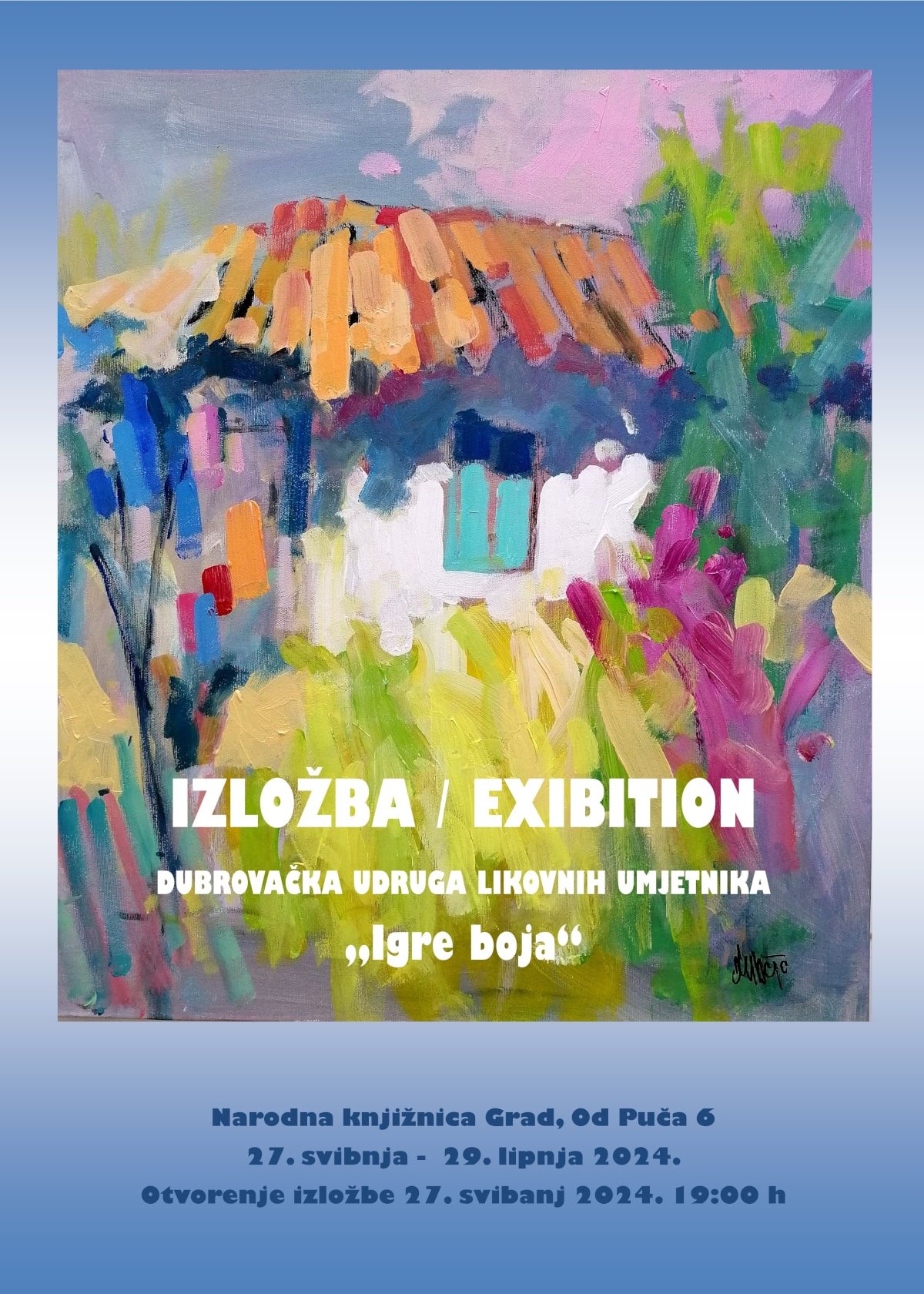 IZLOŽBA DUBROVAČKE UDRUGE LIKOVNIH UMJETNIKA POSVEĆENA NEDVANO PREMINULOM ČLANU