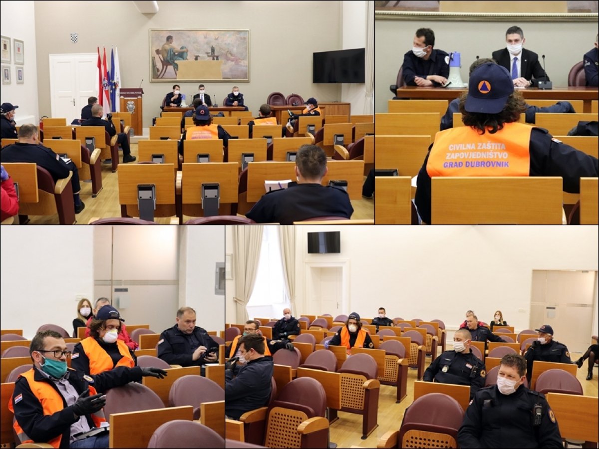 Sastanak voditelja timova povjerenika i zamjenika civilne zaštite Grada Dubrovnika