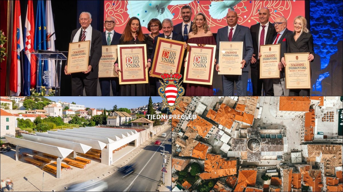 TJEDNI PREGLED: ODRŽANA SVEČANA SJEDNICA UZ DAN GRADA DUBROVNIKA; OBNOVIT ĆE SE PLOČNIK NA POLJANI M. DRŽIĆA; GRUŠKA PLACA MEĐU SEDAM NAJBOLJIH ARHITEKTONSKIH PROJEKATA U EUROPI ZA NAGRADU  EUMIES