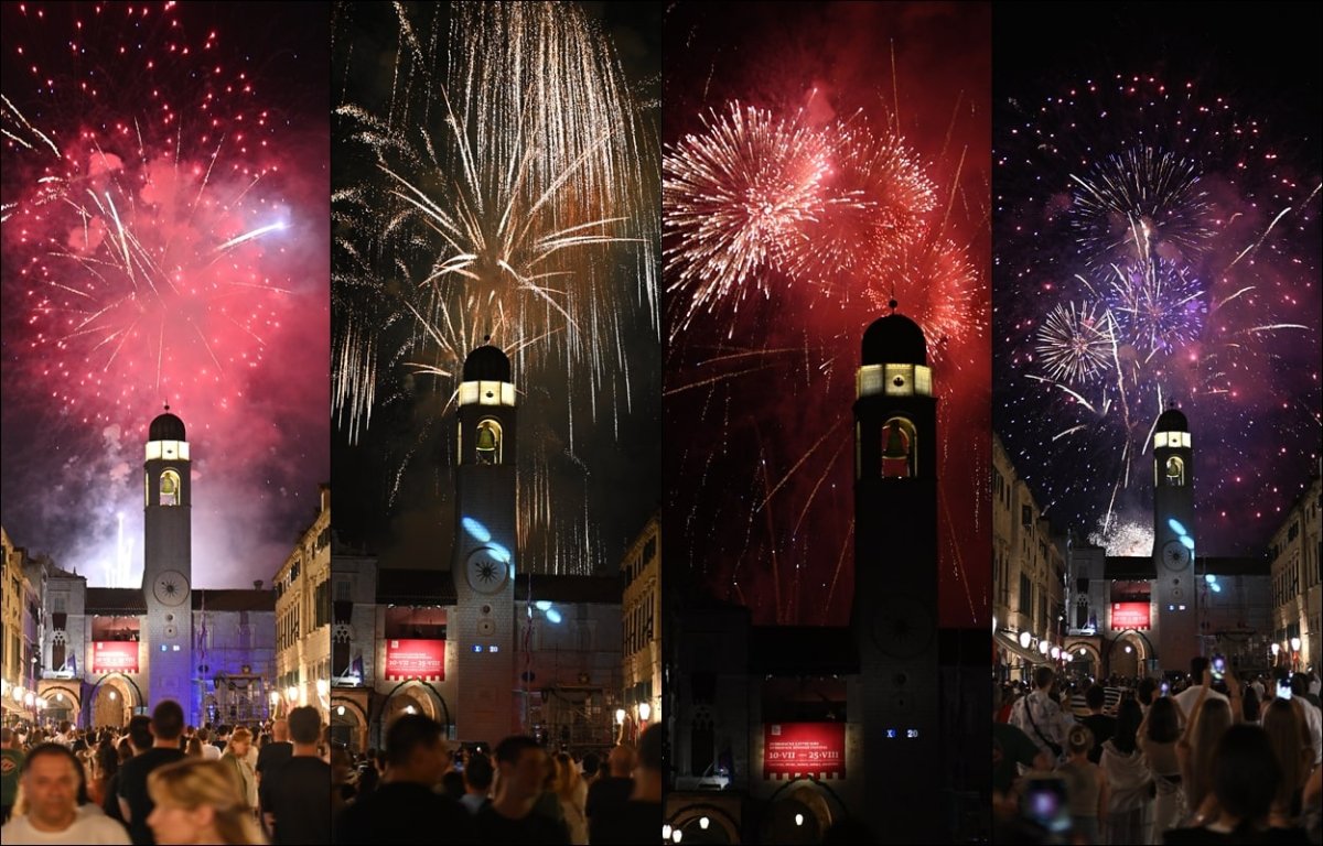 Foto / EVO KAKO JE VATROMET IZGLEDAO SA STRADUNA