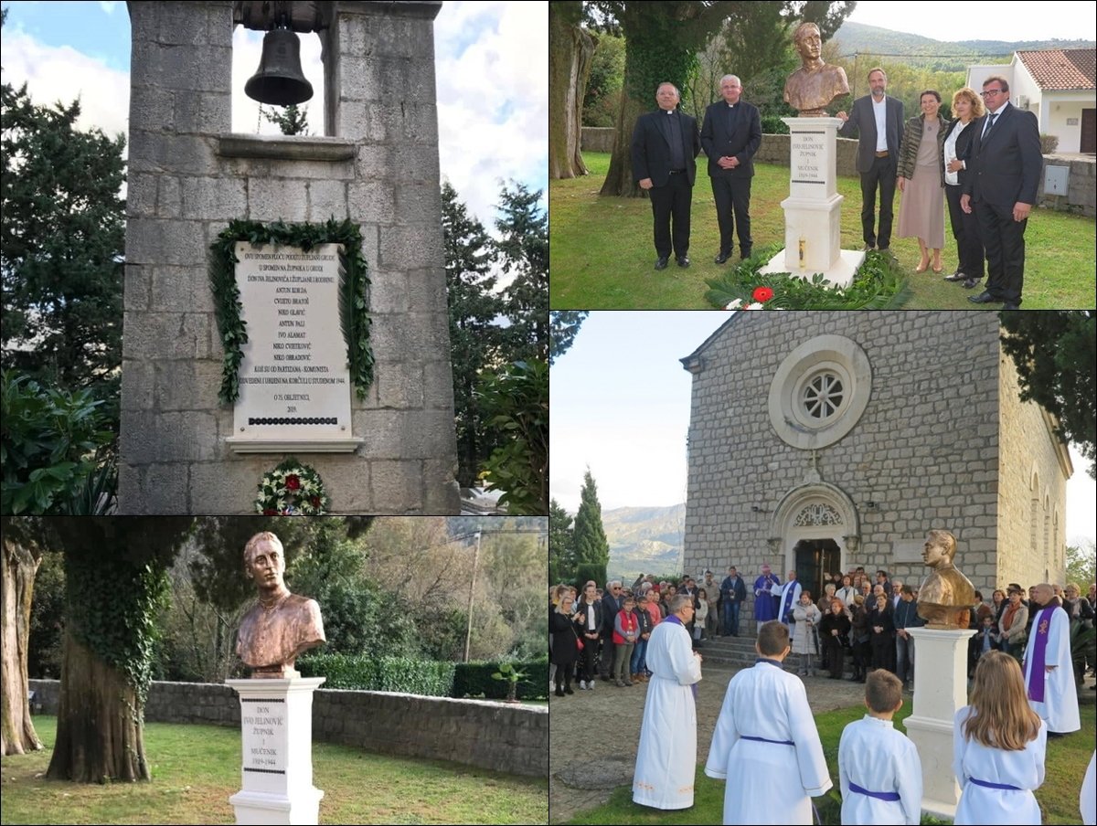 Unatoč protivljenju Pastoralnog vijeća bista don Jelinoviću i spomen ploča ubijenim Konavljanima ipak postavljene zajedno