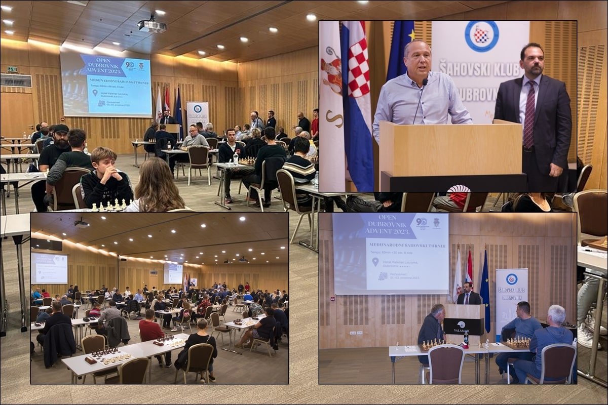 U DUBROVNIKU SE IGRA VELIKI ŠAHOVSKI TURNIR, A KLUB SLAVI 90 GODINA