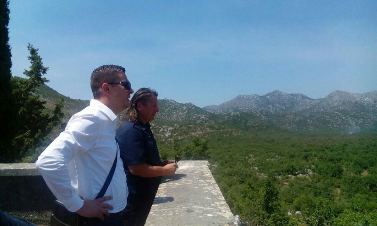 Zamjenik župana Cebalo obišao opožarena područja u Dubrovačkom primorju