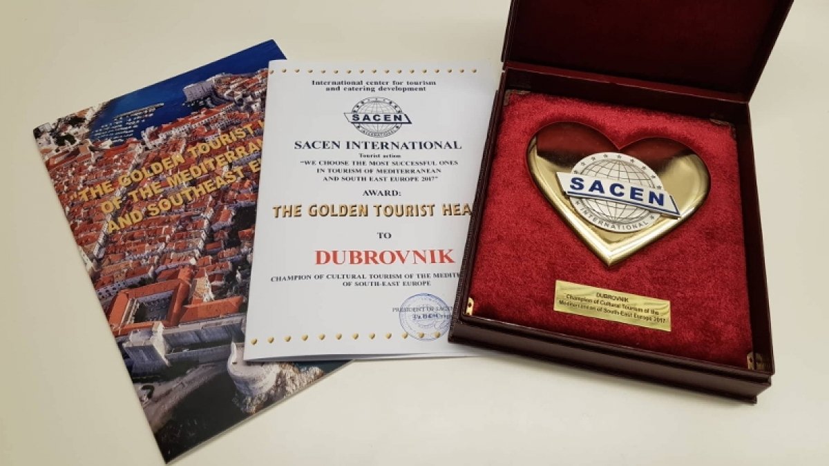 Capelli čestitao dubrovačkoj TZ na nagradi „Zlatno turističko srce Mediterana i Jugoistočne Europe“