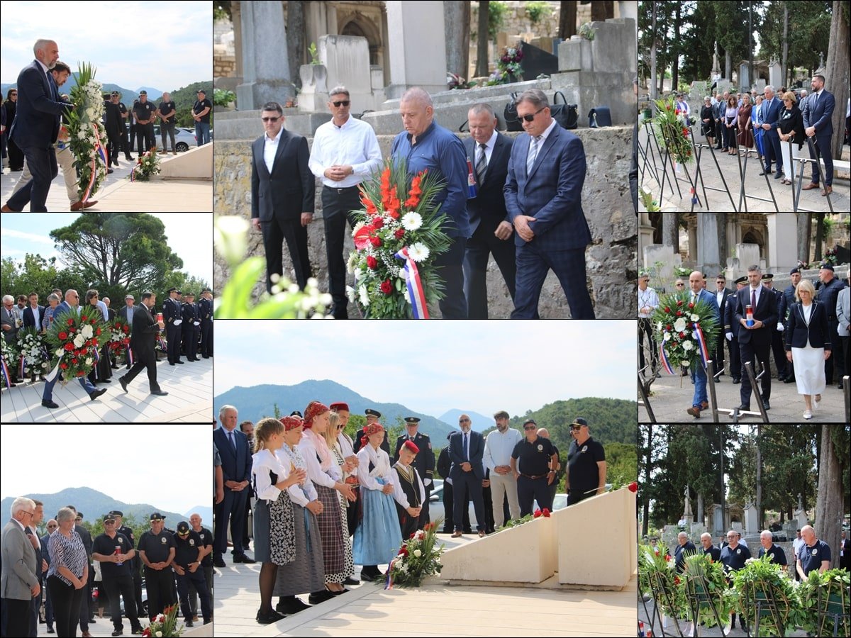KOD SPOMENIKA POBJEDI I NA BONINOVU POLOŽENI VIJENCI UZ DAN DRŽAVNOSTI