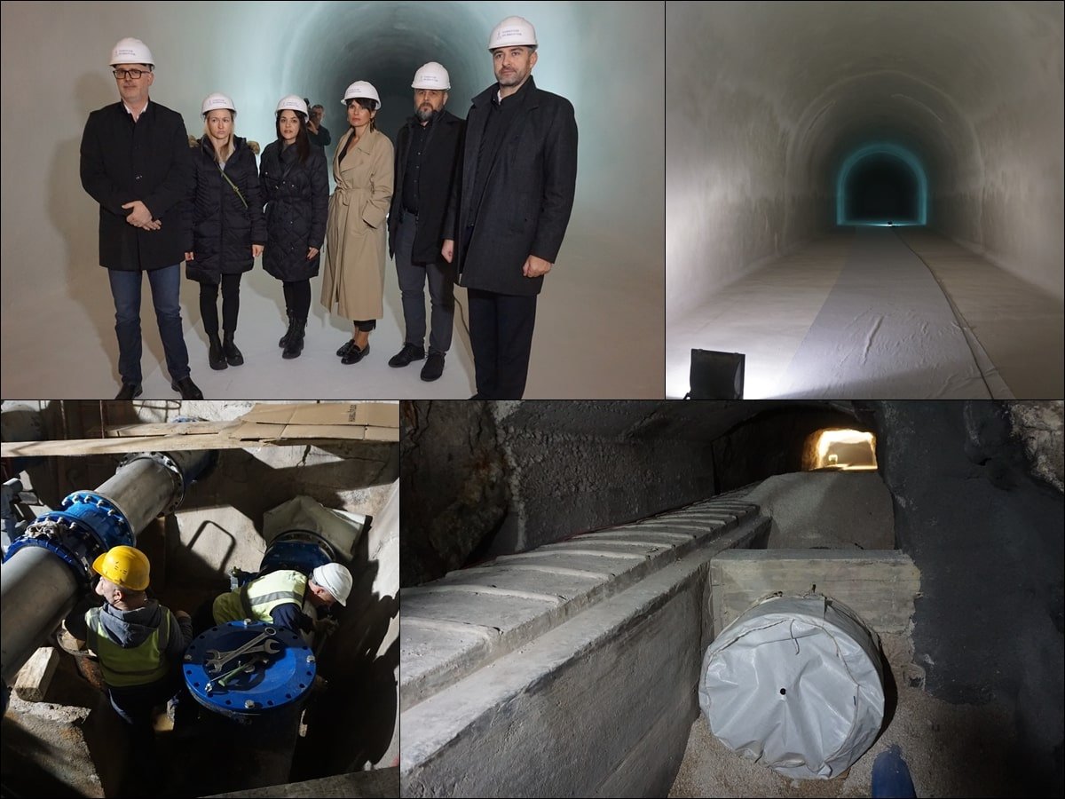 KAKO IZGLEDA VODOVODNI TUNEL ISPOD SRĐA... VODOVOD DANAS OTVORIO VRATA NOVINARIMA