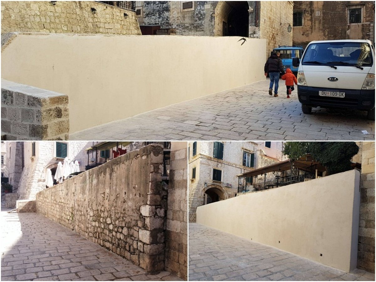 Jesu li oni koji se čude žbuci iza Katedrale ikad bili prije tamo i općenito u Gradu?!