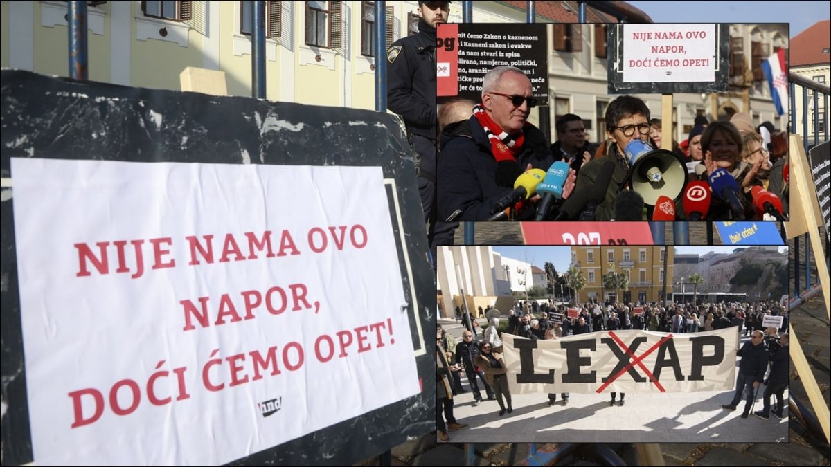 Foto / NOVINARSKI PROSVJED PROTIV „ZAKONA OPASNIH NAMJERA”