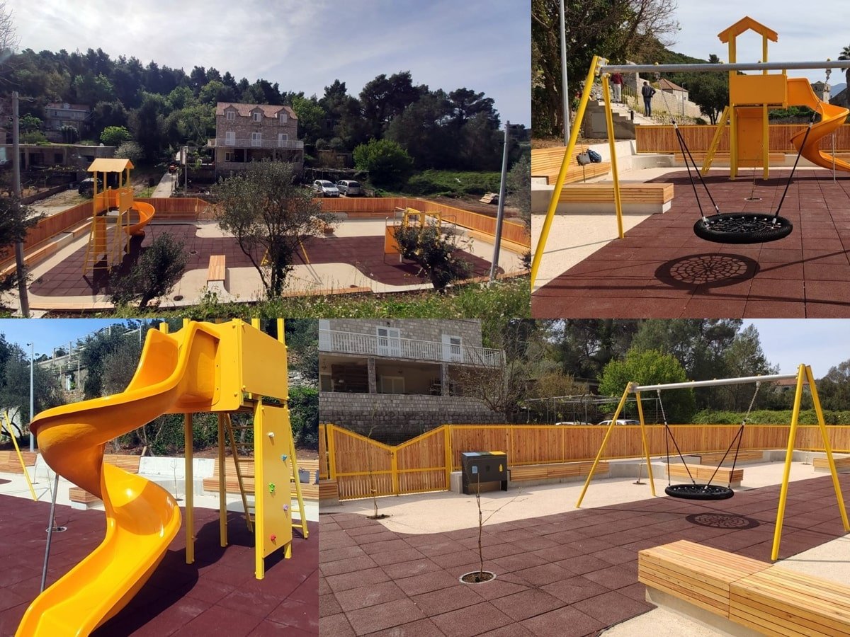 ZAVRŠENA JE IZGRADNJA DJEČJEG IGRALIŠTA U SUĐURĐU, SLIJEDI IZGRADNJA NOGOMETNOG I KOŠARKAŠKOG