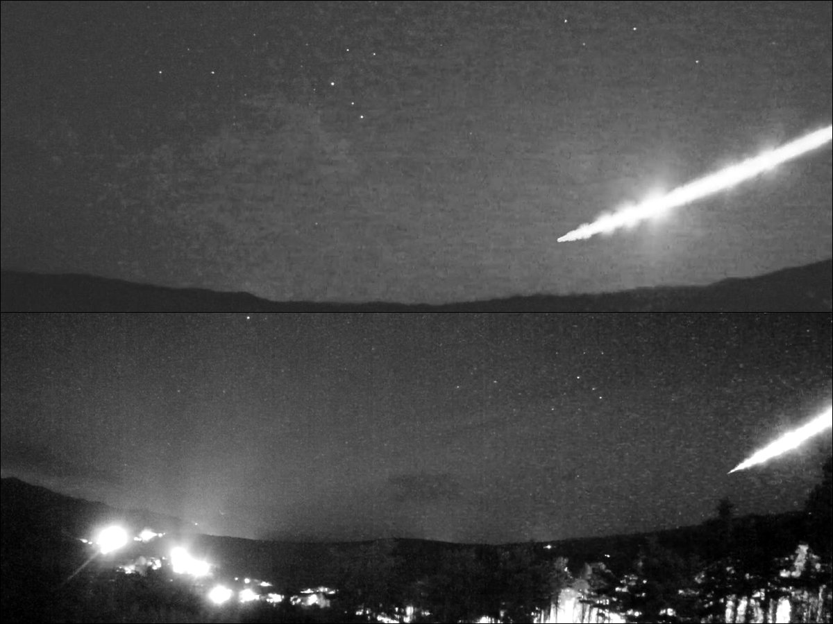 Vatrena kugla opažena i u Hrvatskoj je tzv. meteor bolid