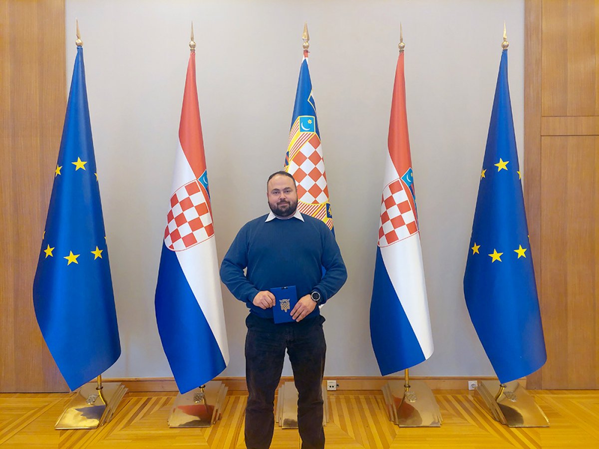 Tomo Sjekavica na primanju kod predsjednika MIlanovića