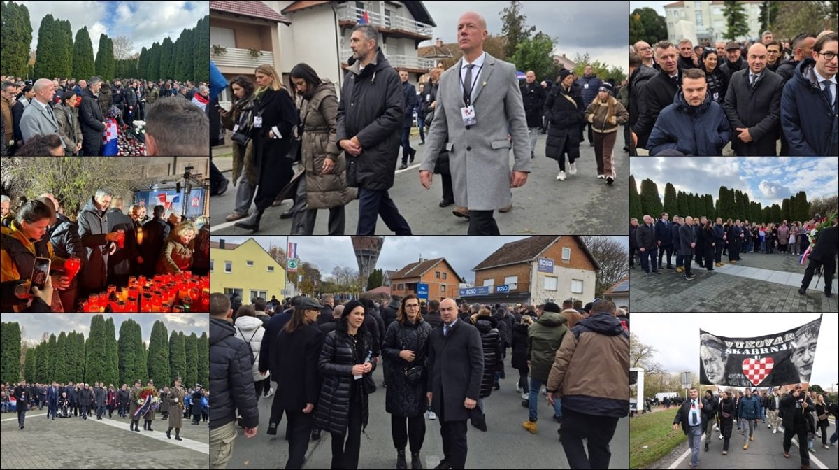 Foto / KOLONA SJEĆANJA / 34. GODIŠNJICA STRADANJA VUKOVARA / U VUKOVARU ŽUPANIJSKA I DELEGACIJA GRADA DUBROVNIKA