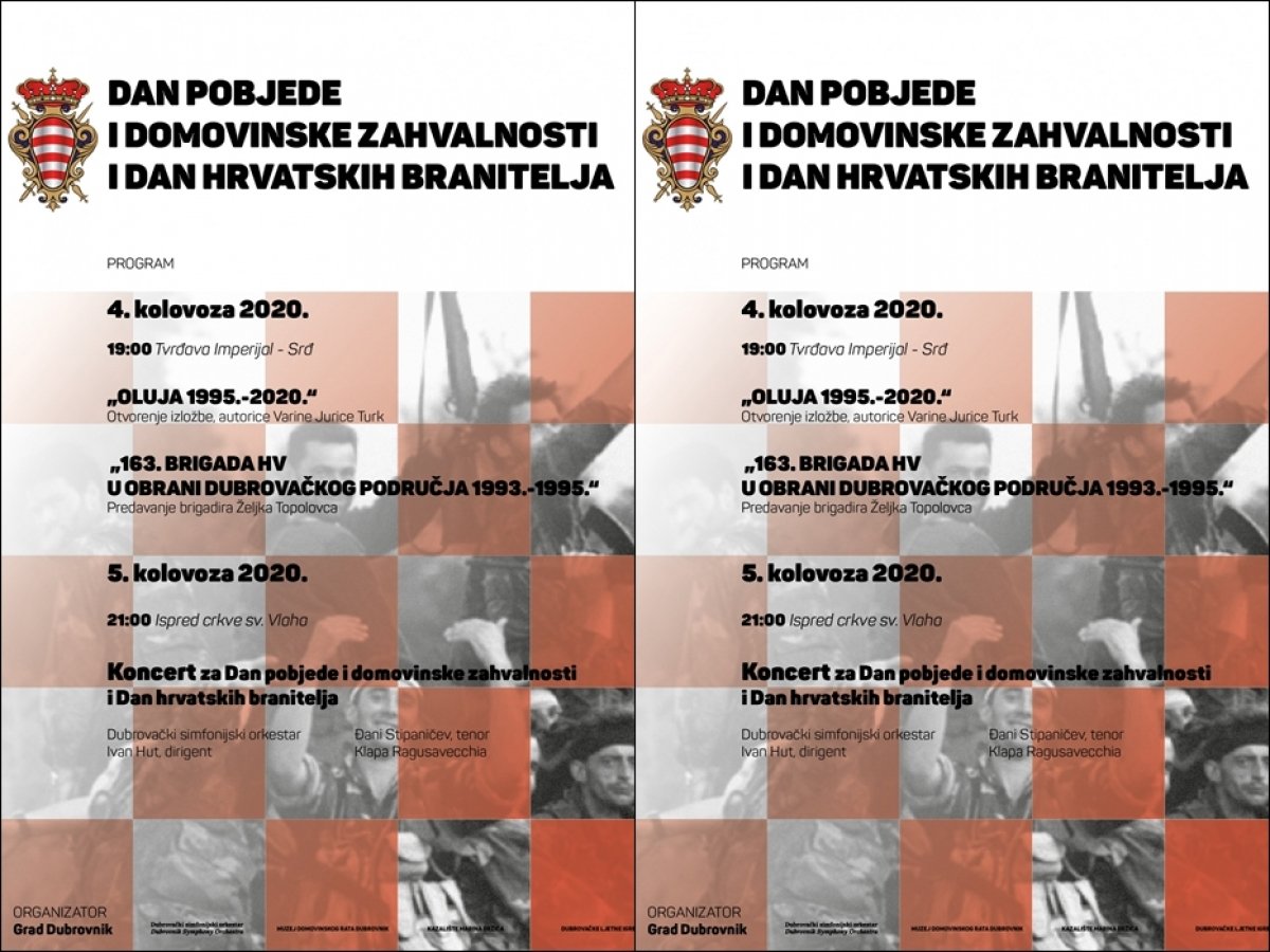 Program proslave Oluje u Dubrovniku