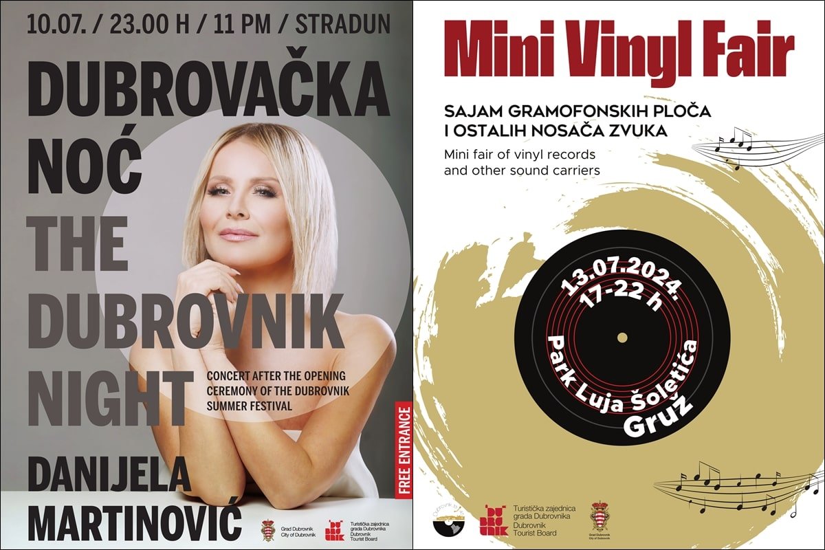 DUBROVAČKA NOĆ UZ DANIJELU MARTINOVIĆ; SAJAM PLOČA U GRUŽU