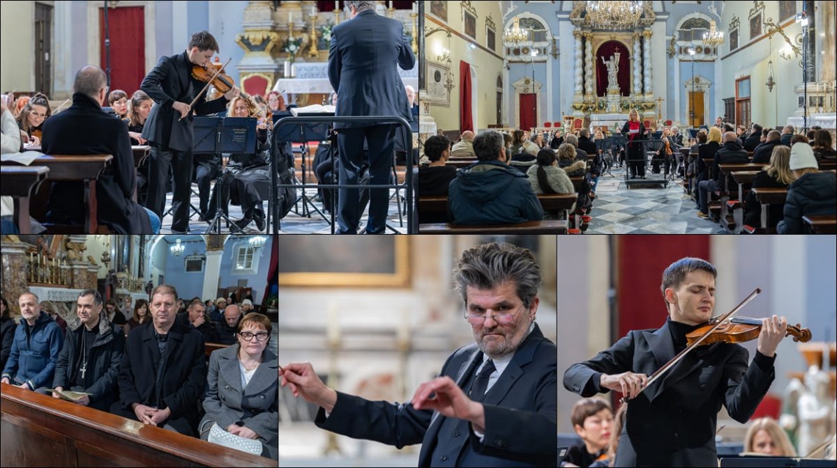 KONCERT U POVODU FESTE SV. VLAHA: VIOLINISTIČKI VIRTUOZ LEONHARD BAUMGARTNER NASTUPIO S DUBROVAČKIM SIMFONIJSKIM ORKESTROM
