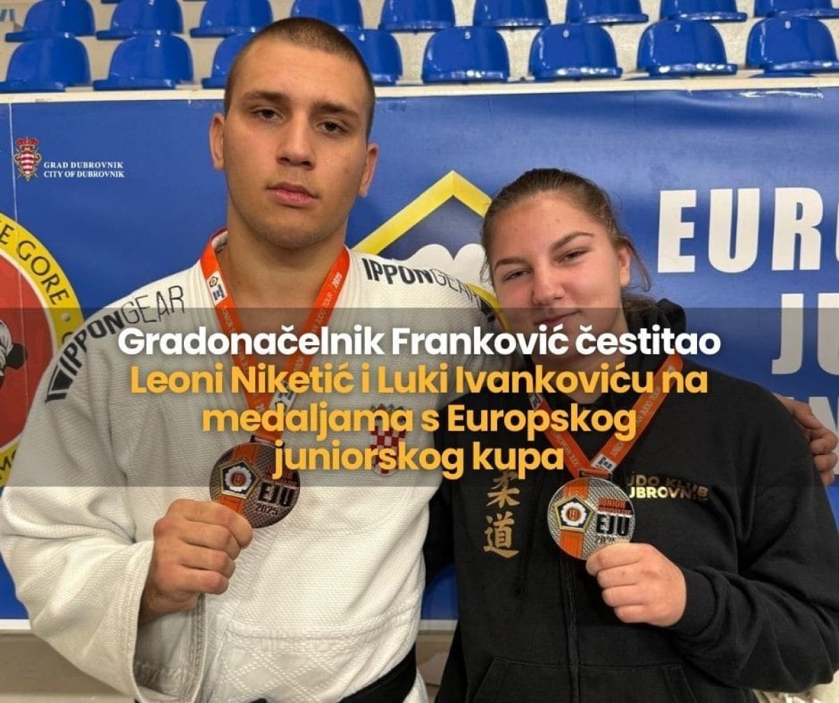 GRADONAČELNIK FRANKOVIĆ ČESTITAO LEONI NIKETIĆ I LUKI IVANKOVIĆU