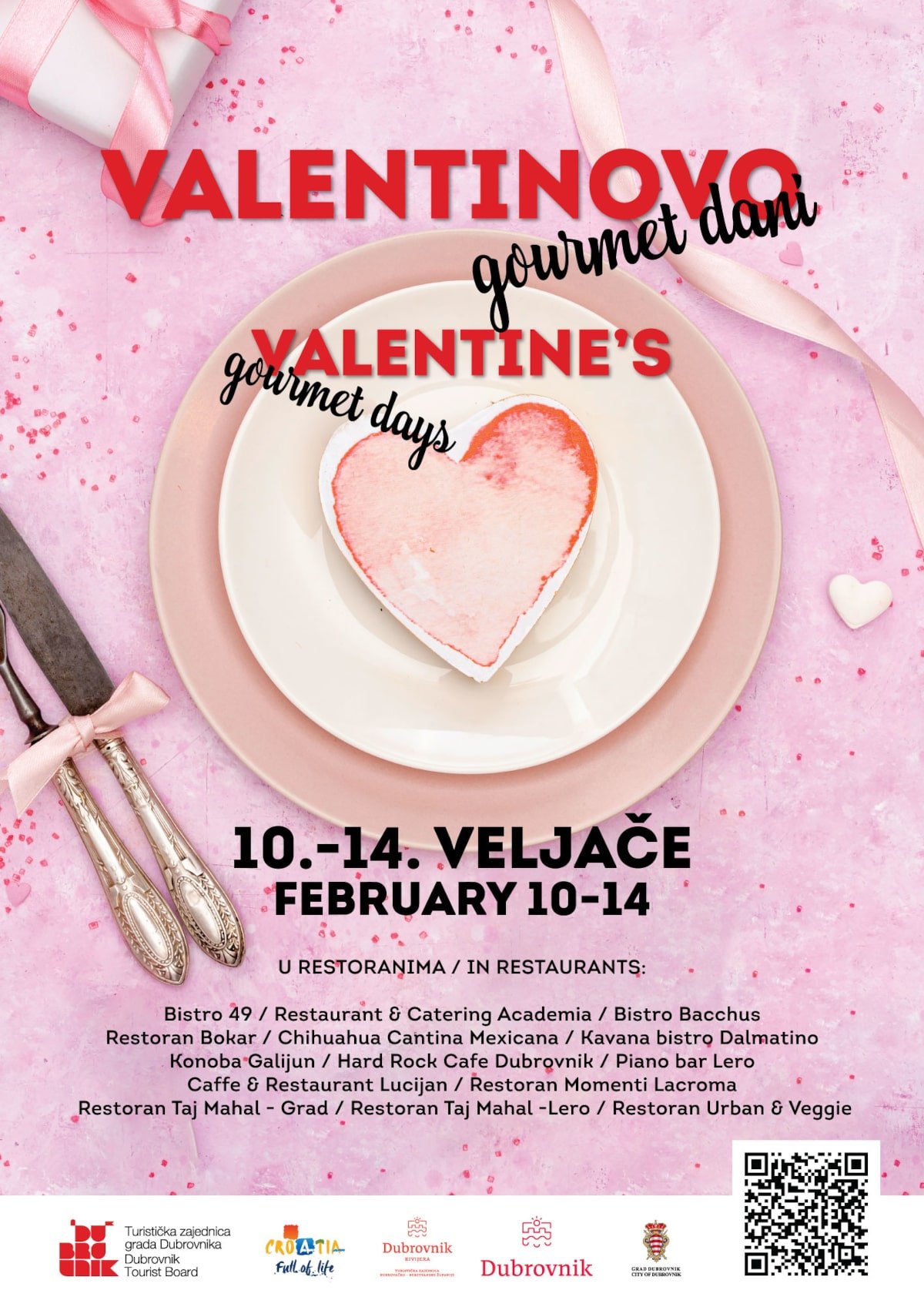 VALENTINOVO U DUBROVNIKU UZ BOGAT PROGRAM TZ GRADA DUBROVNIKA