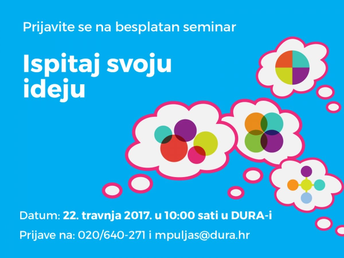 Besplatna radionica „Ispitaj svoju ideju, stvori poslovni model“