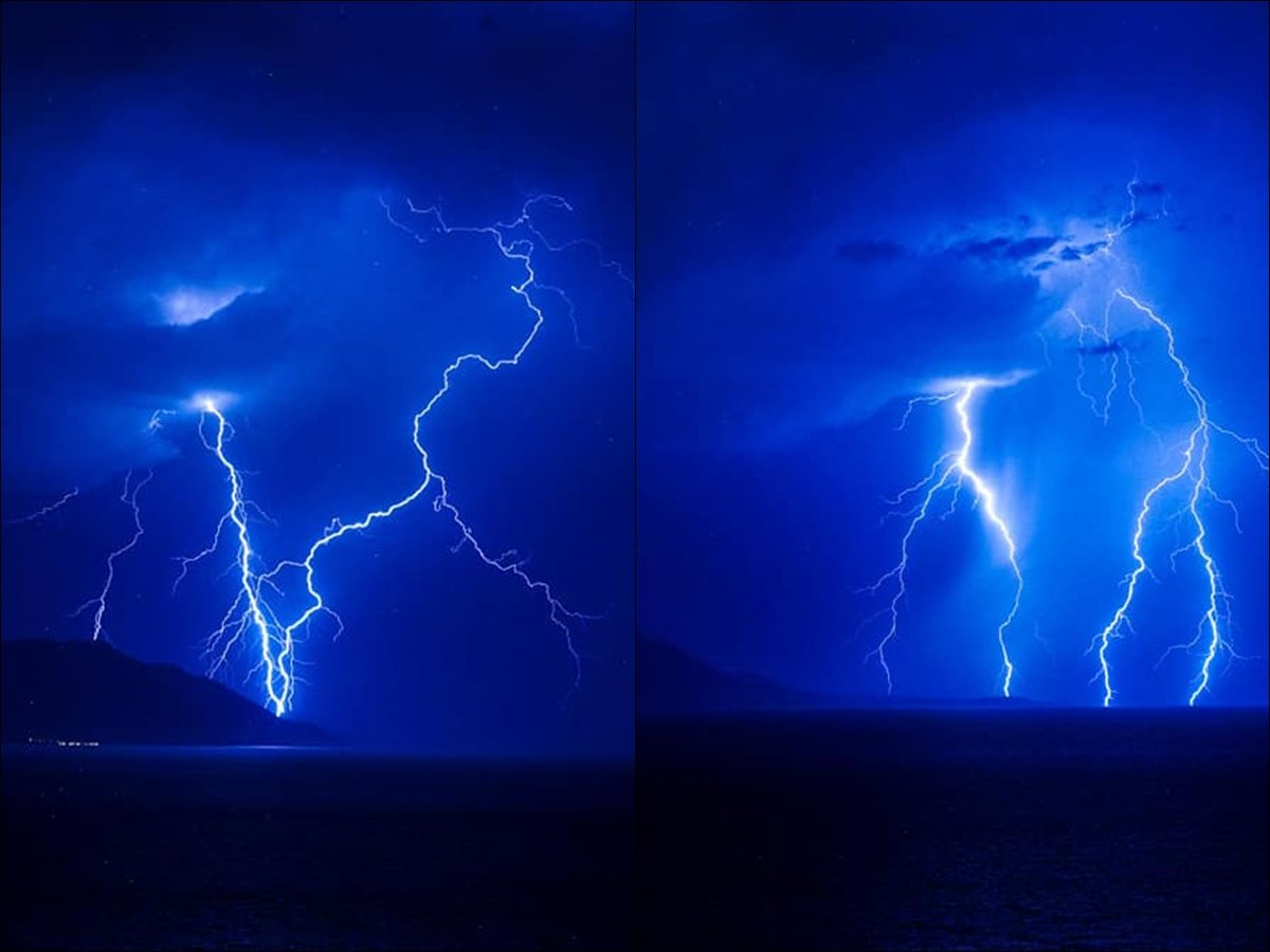 FOTO / Munje iznad Pelješca u objektivu Martina Burića