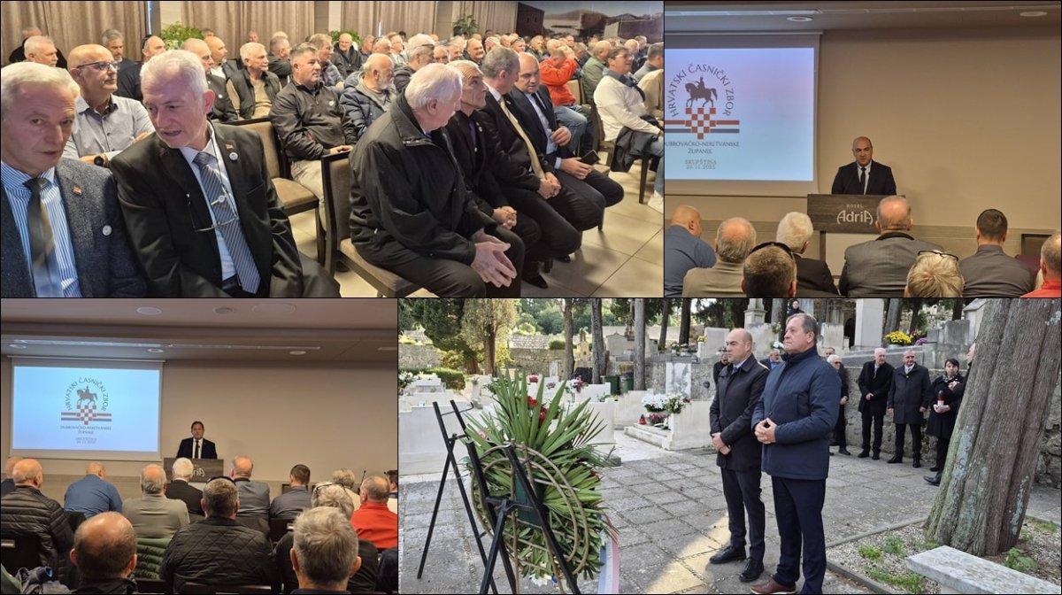 ŽUPAN PEZO NA SKUPŠTINI HRVATSKOG ČASNIČKOG ZBORA NAJAVIO OTVARANJE CENTRA ZA BRANITELJE