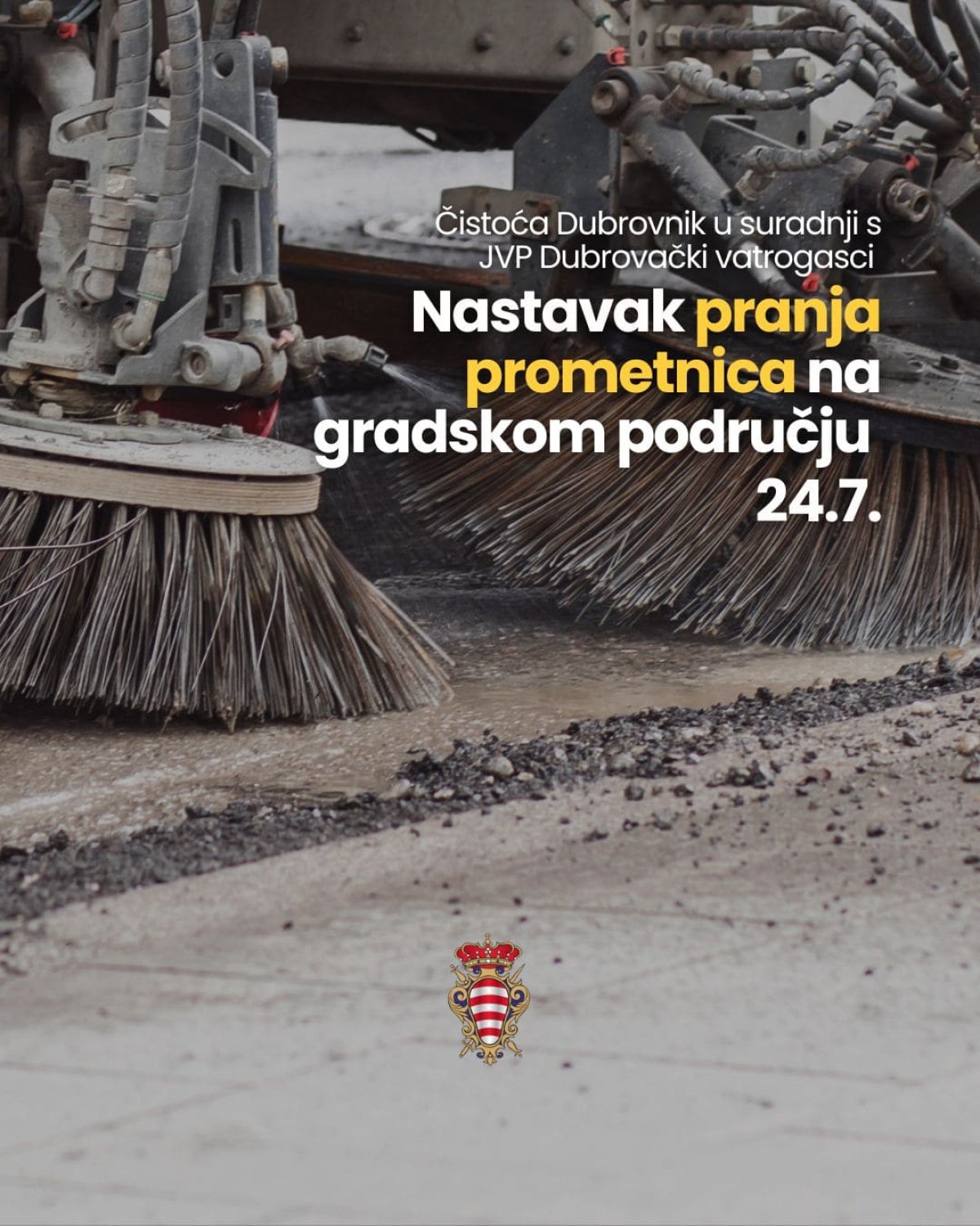 PRANJE PROMETNICA, ČETVRTAK, 24. SRPNJA