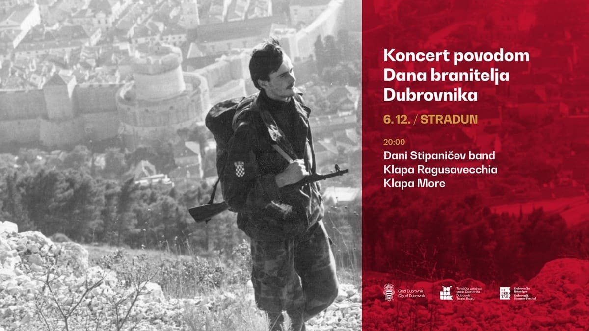 UZ DAN DUBROVAČKIH BRANITELJA KONCERT ĐANIJA STIPANIČEVA I KLAPA MORE I RAGUSAVECCHIA