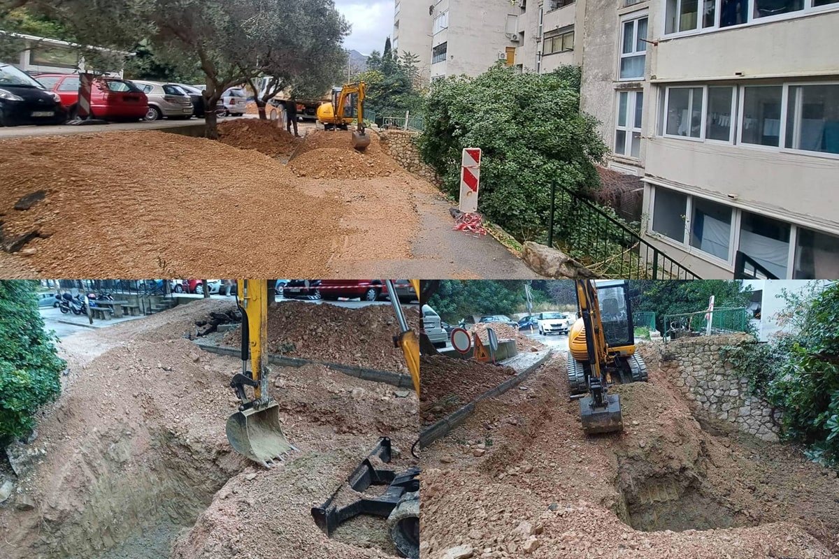 POČELI RADOVI NA SANACIJI POTPORNOG ZIDA U ULICI OD IZVORA