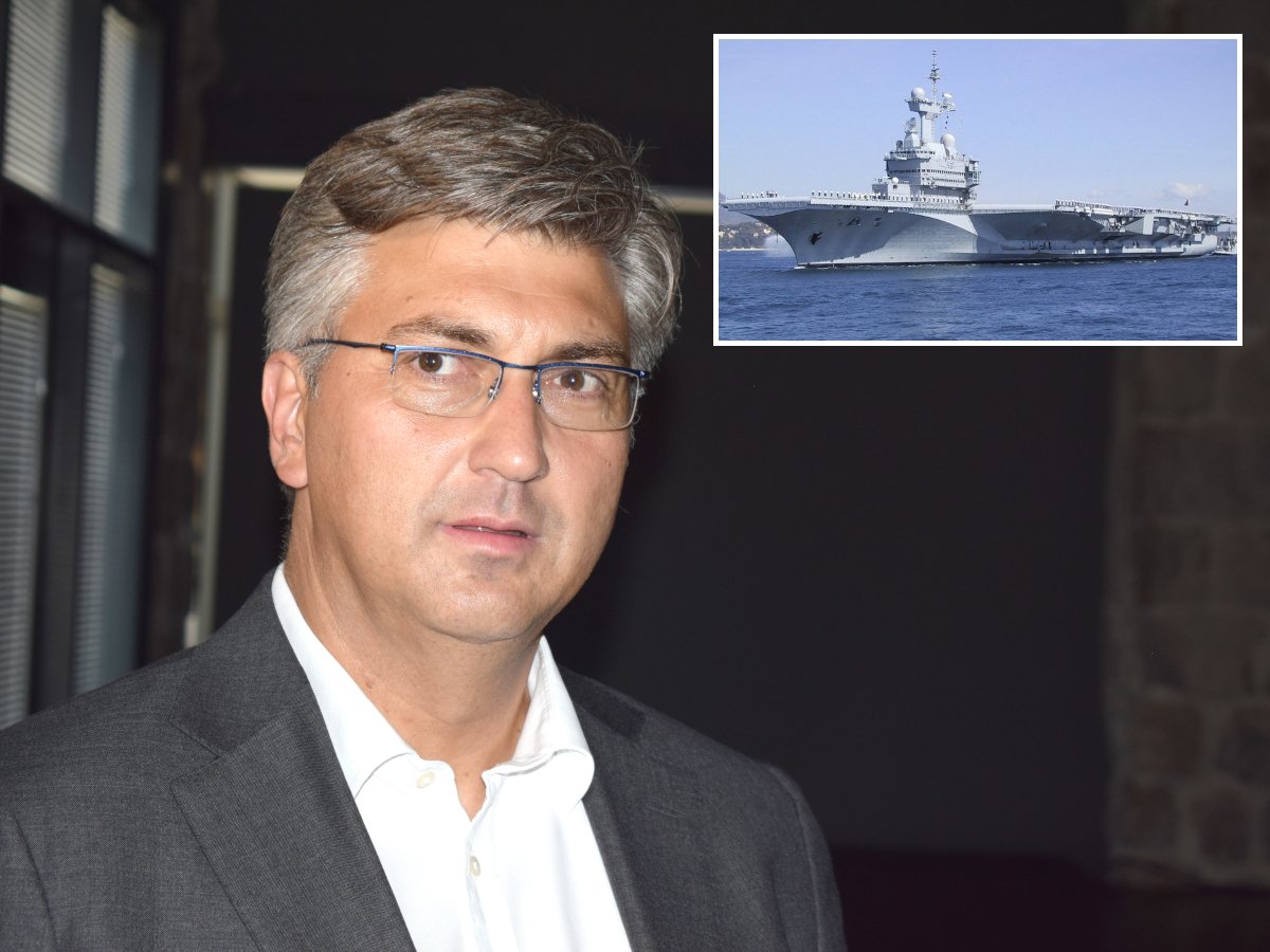 U blizini Dubrovnika je francuski nosač zrakoplova, obići će ga i Plenković