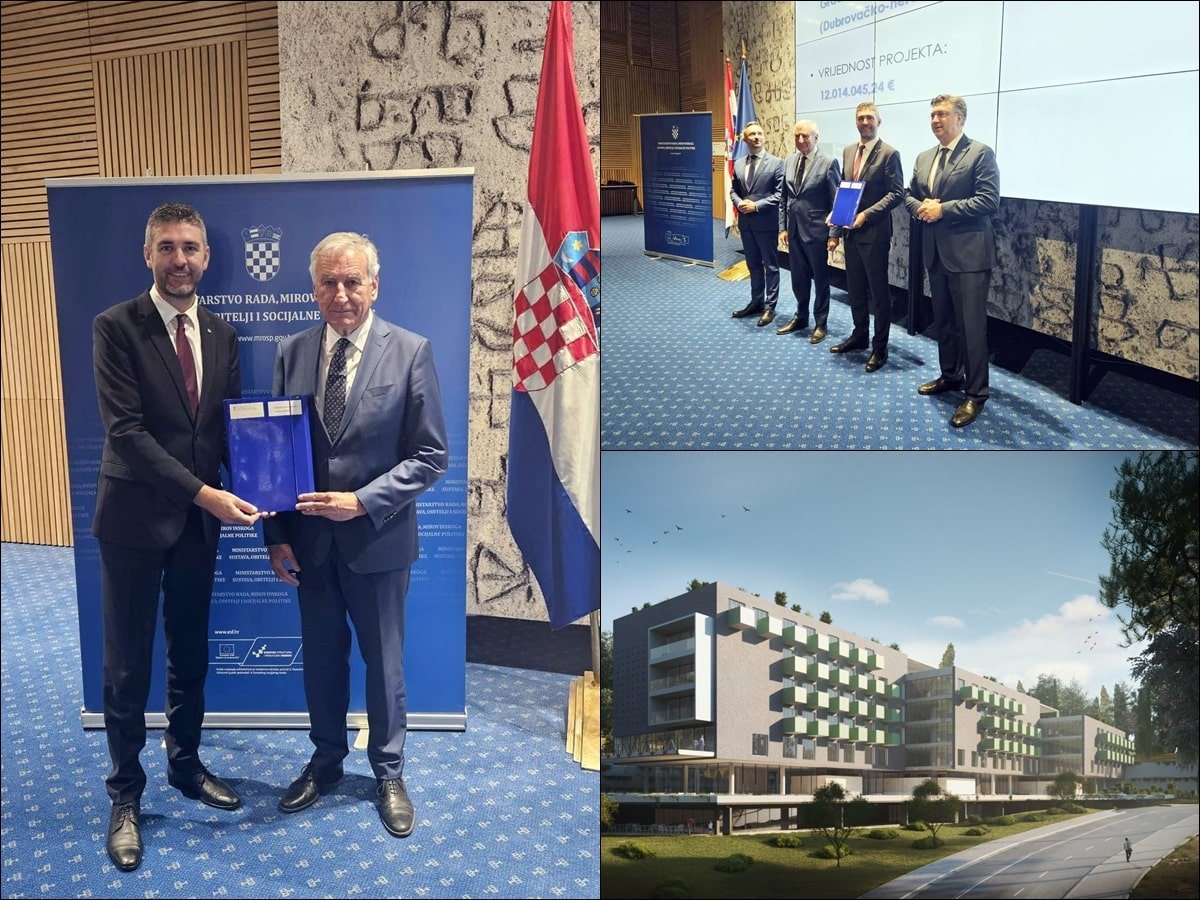 6,14 MILIJUNA EURA BESPOVRATNIH SREDSTAVA DODIJELJENO ZA IZGRADNJU DOMA UMIROVLJENIKA NA MEDAREVU