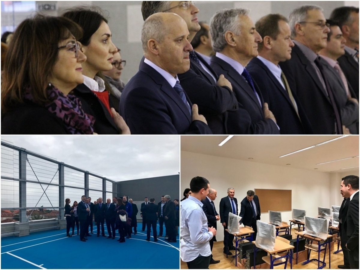 Premijer Plenković obišao novoizgrađenu zgradu i sportsku dvoranu OŠ Orebić