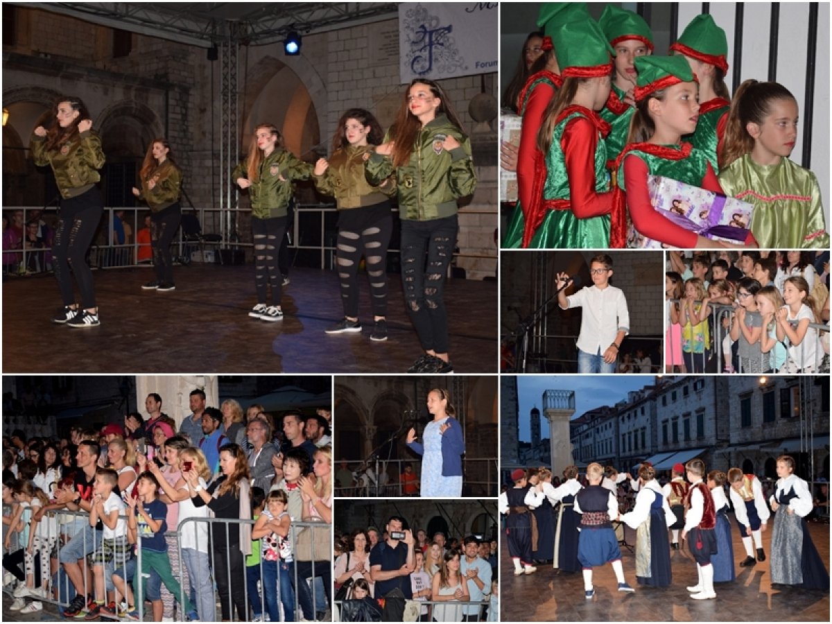 Ples, glazba i recitacija najmlađih na Stradunu
