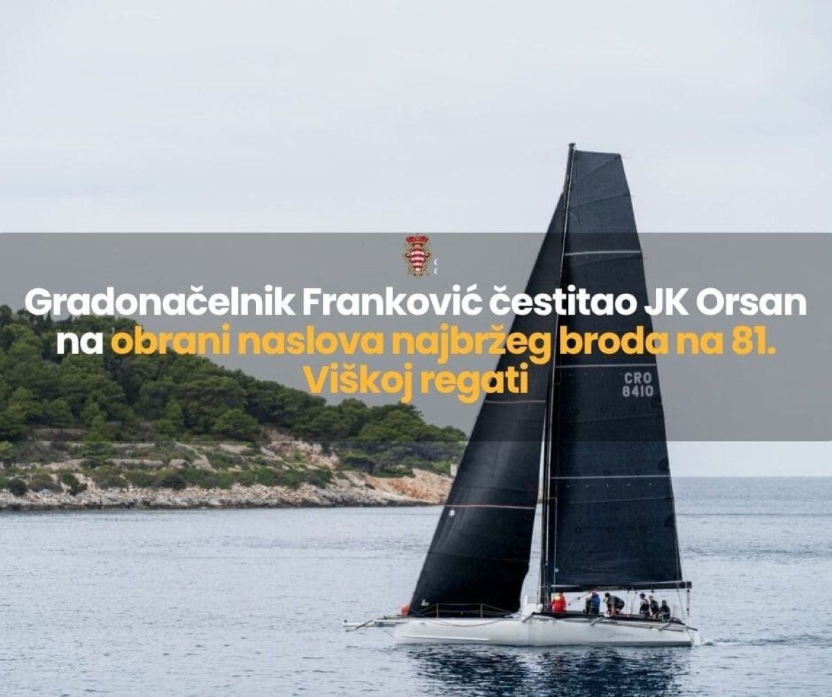 GRADONAČELNIK FRANKOVIĆ ČESTITAO ORSANOVCIMA NAKON USPJEHA NA VIŠKOJ REGATI