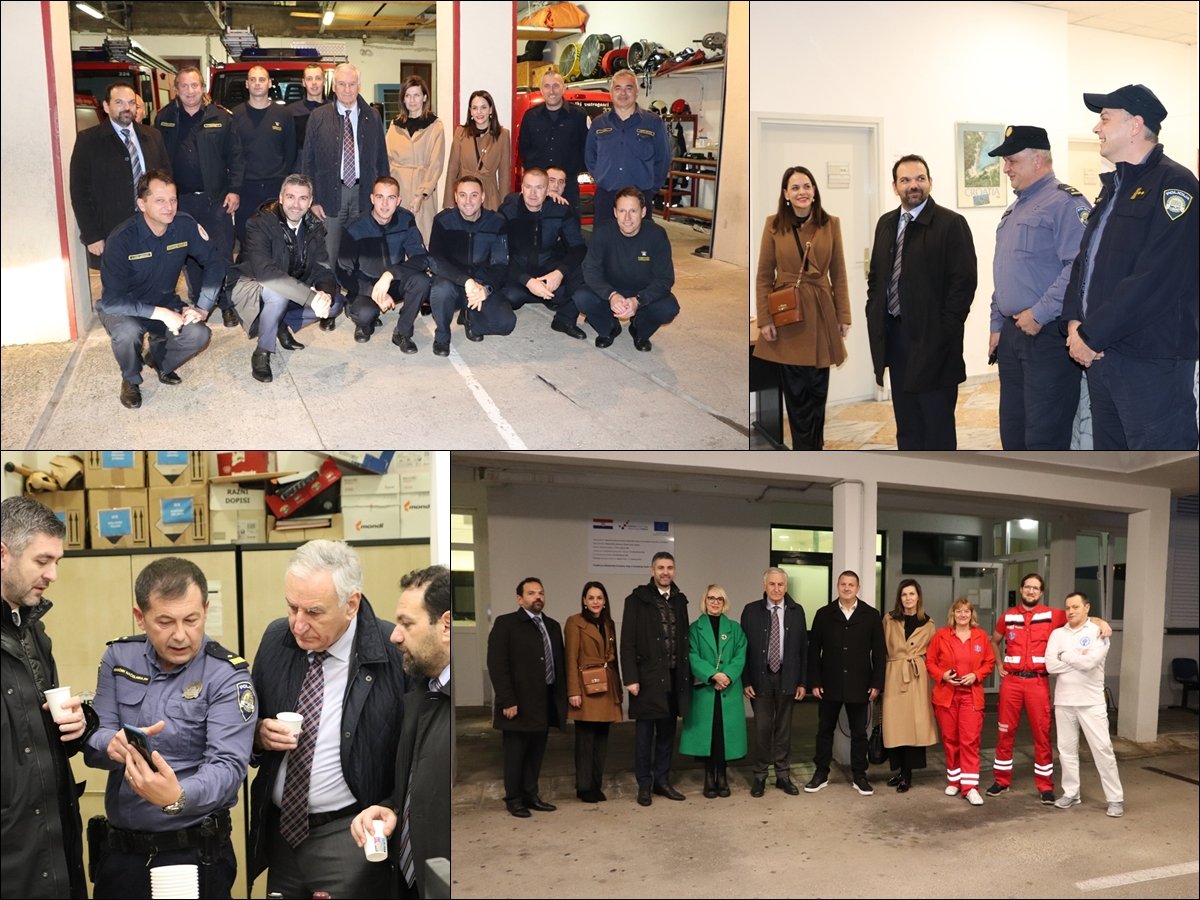 FOTO / Župan Dobroslavić i gradonačelnik Franković obišli dežurne službe