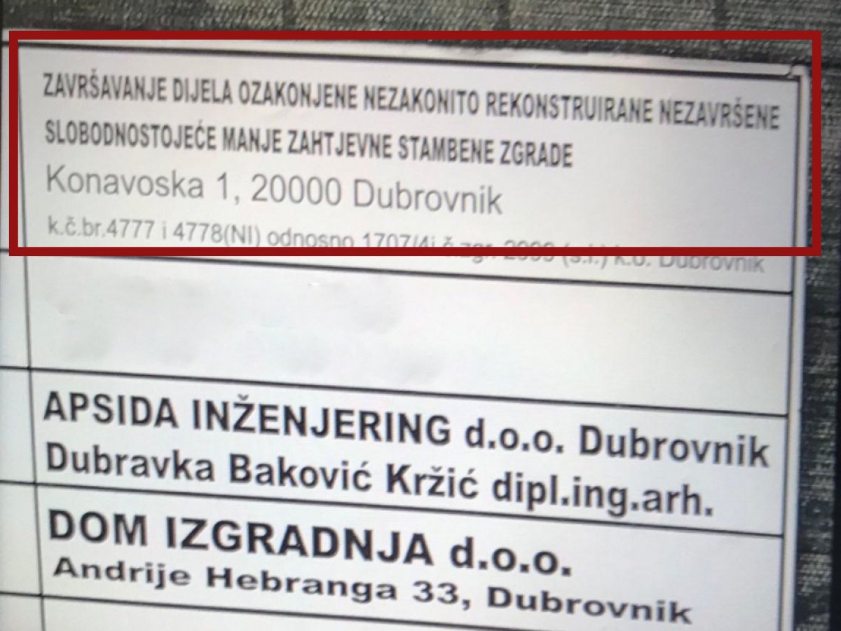 Građevinska dozvola; ploča kao iz Alan Forda
