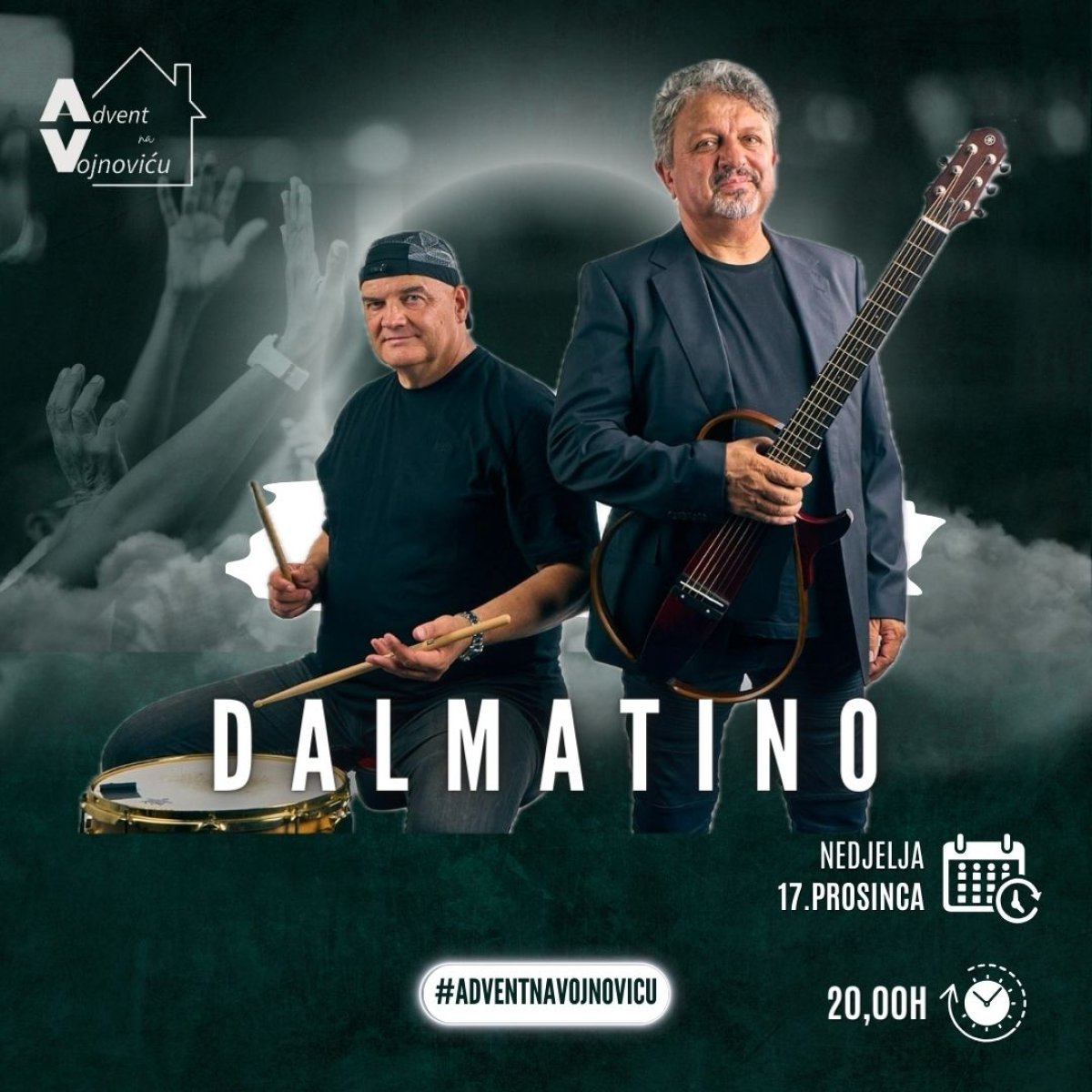 GRUPA DALMATINO ZABAVLJAT ĆE PUBLIKU NA VOJNOVIĆU