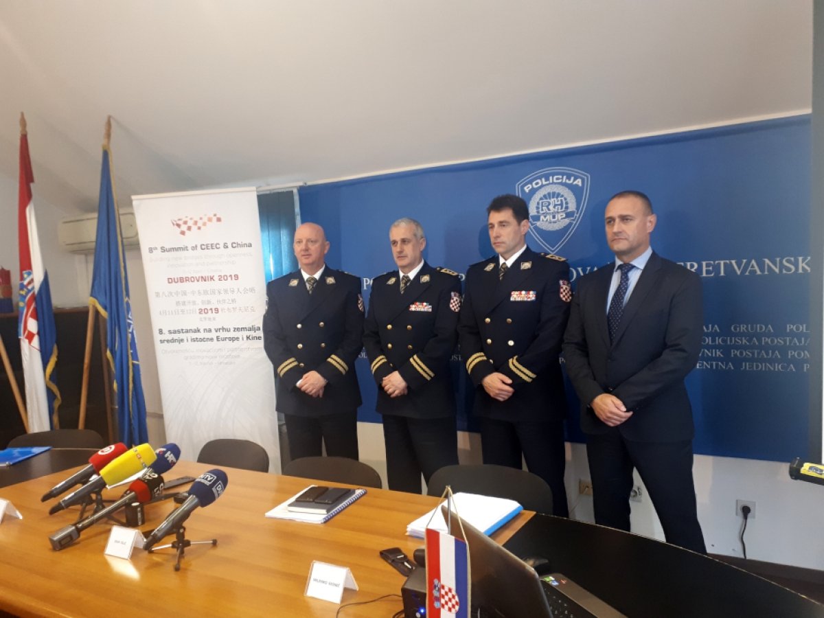 Zajednička „pressica” dubrovačke i zagrebačke PU o mjerama osiguranja uz summit „Kina + 16”