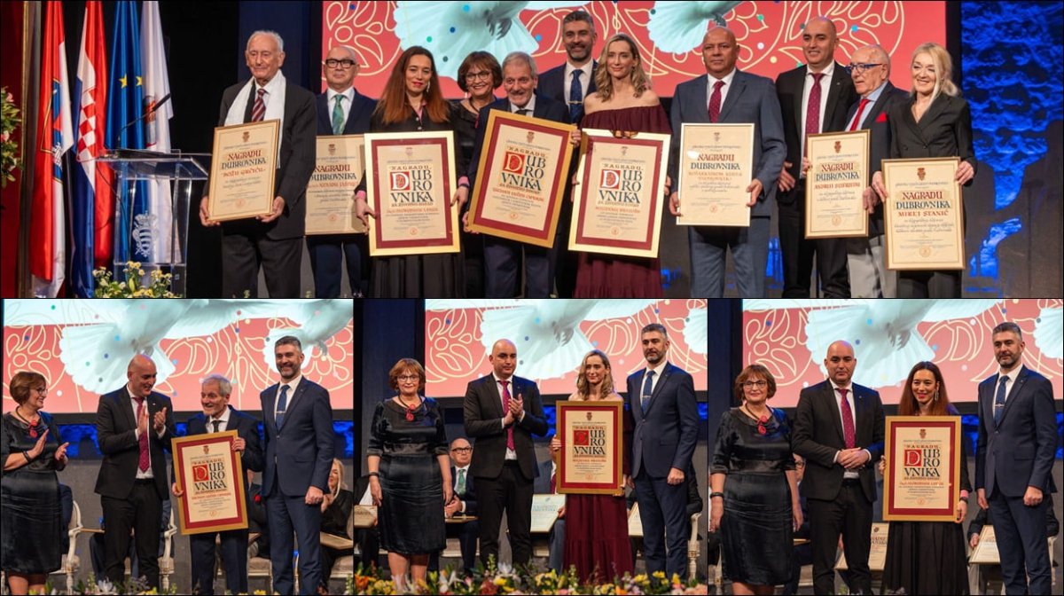 DODIJELJENE NAGRADE GRADA DUBROVNIKA, TRI ZA ŽIVOTNO DJELO